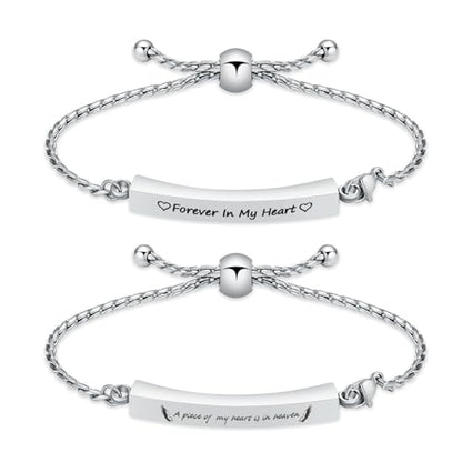 Minicremation Shiny Crystal Cremation Bracelet for Ashes for Women Cube Urn Bangle Locket Ash Holder Memorial Jewelry Bracelet Keepsake Gift - color: 2pcs-Silver