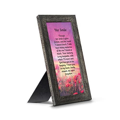Crossroads Home Décor Sympathy Gifts for Loss of Mother, Condolence Gift, In Loving Memory Memorial Gifts for loss of Wife Picture Frame, 7366BW - color: Barnwood