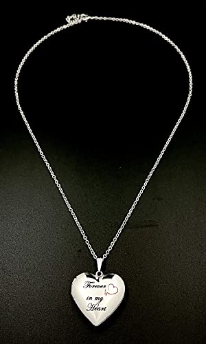 YOUFENG Love Heart Locket Necklace that Holds Pictures Polished Lockets Necklaces Birthday Gifts Unicorn - color: LoveHeart