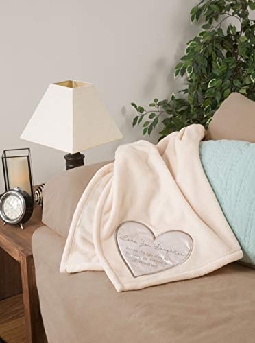 Pavilion The Comfort Blanket Plush Throw Blanket Family Friend Encouragement Love Wife Girlfriend Mom Grandparents Son Daughter Anniversary Birthday Housewarming Gift Present (Daughter) - style: Love you Daughter