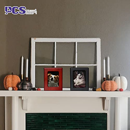 PCS Cat Urn for Ashes - Photo Urn, Black-Medium Pet Cremation Box - color: Black, size: M(26-45lbs)