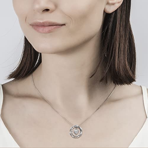 Sterling Silver Cremation Jewelry for Ashes Pendant Eternity Urn Necklace Keepsake Memorial Gifts You Are Always In My Heart I Love You Forever - color: White, style: Mom