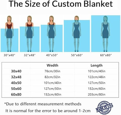 D-Story Custom Photo Blankets with Names Personalized Valentine's Day Gifts for Her Him Customized Picture Blanket Flannel Throw Blanket I Love You Couple Gifts for Wife Husband Anniversary Wedding - color: Vd02