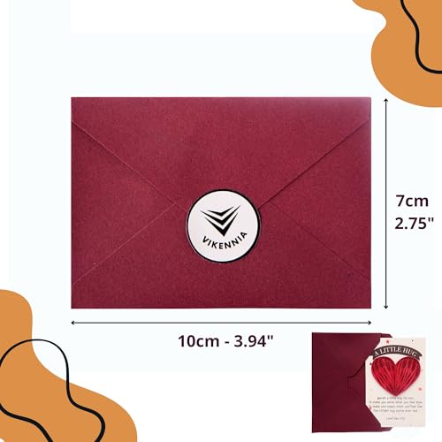 Little Pocket Hug Token & Greeting Card – Handmade Quilled Heart with NFC Bible Verse | Pocket Hug Card with Inspirational Scripture | Unique Christian Gift for Encouragement, Grief, Anxiety Relief & Long Distance Love (Red Heart) - color: Red Heart