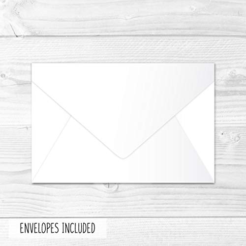 24 Bulk Thank You Cards with Envelopes Blank Cute Thank You Cards | Chalk White 6 x 4 Appreciation Card for Weddings, Valentines, Anniversary, Small Business, Party Guests, Engagement & Funeral - color: Chalk White 24 pcs