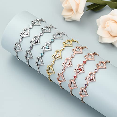 shajwo Heart Urn Bracelet for Ashes for Women - color: Silver-Light Blue