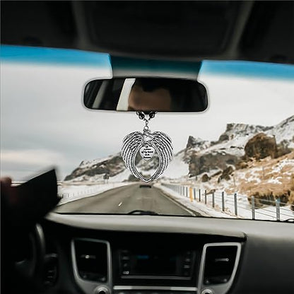 Memorial Car Charm Loss of Daughter Sympathy Gift Daughter Remembrance Rear View Mirror Hang Accessories Guardian Angel Grieving Funeral Gift Bereavement Condolence Keepsake - style: Daughter