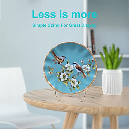 Boloyo 60-Degree Angle Acrylic Plate Display Stand , 3 Inch 2PC Clear Acrylic Display Holder Easel Base for Home Office Kitchen School Art Display - color: 60-Degree Angle, size: 3 inch(2PC)