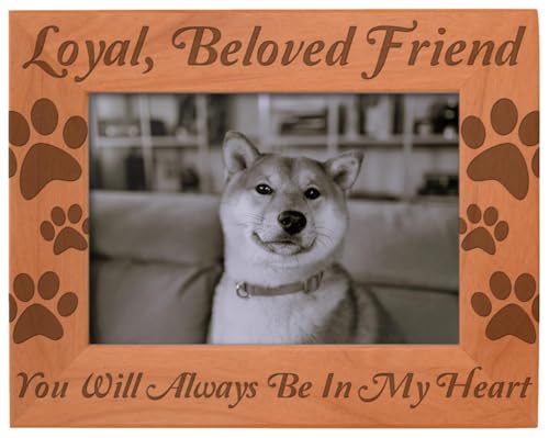Gifts For All Remembrance of Dog or Cat Wood Frame - Landscape 5x7 - color: Friend, size: 5x7 Photo - Landscape