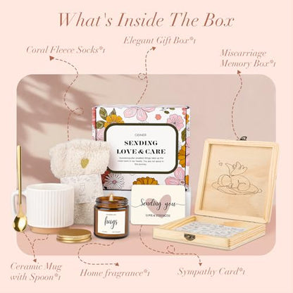 Miscarriage Sympathy Gifts for Mothers, Pregnancy Loss Memorial Basket