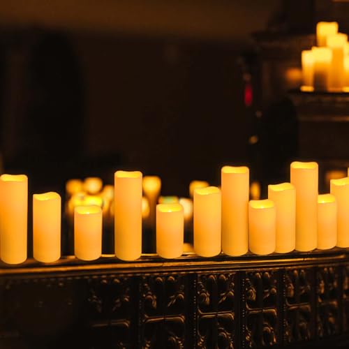 fclayvts 96-Pack LED Flameless Candles with Remote Control - Perfect for Parties, and Special Occasions(Three Sizes) - size: 96-Pack