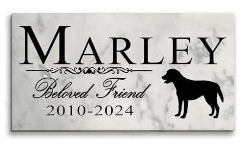 Broad Bay Dog Memorial Stone Personalized Marker Outdoor Garden Choose Your Breed Plaque Grave Headstone