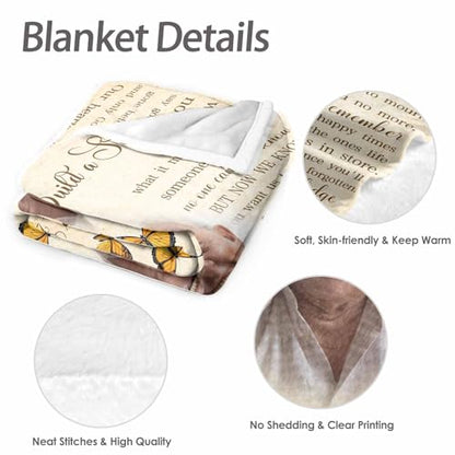 Custom Memorial Blanket with Picture Personalized Sympathy Remembrance Condolences Bereavement Gifts Sympathy Gifts for Loss of Loved One Mother Dad Grandma Grandpa Sister Daughter Friend - color: Design6