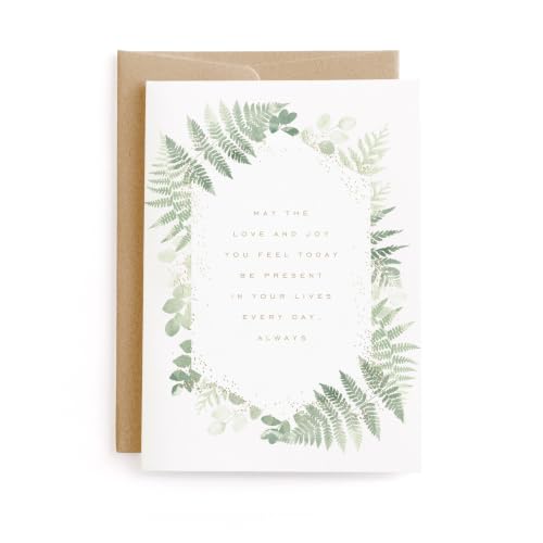 Minted | Wedding & Bridal Shower Card, 5x7 w/Envelope | Gilded Woodland - color: Gilded Woodland