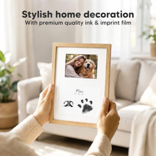 4pk Inkless Paw Print Kit for Dogs, Cats, Pets Ink Pads (Jet Black, Combo) - color: Jet Black, size: 4-Pack, Combo (2 Regular + 2 Large)