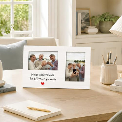 Retirement Gifts Double Picture Frame 4x6, Retirement Photo Frame - color: color-6