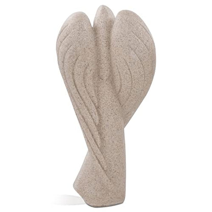 SIMON'S SHOP Praying Angel Statues, 9'' Remembrance Angel Sculpture - color: Beige - Sheltering Wings