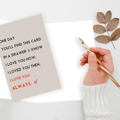 ICOOLYI Romantic Birthday Card & Gifts for Husband Boyfriend Him or Wife Girlfriend Her, Happy Anniversary Card & Gifts, Valentine Day, I Love You Always - color: WY-275