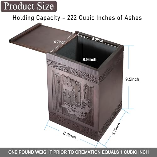 DGDCDV Cremation Urns for Human Ashes Male Female Large Up to 222 Lbs - size: Large Set 1