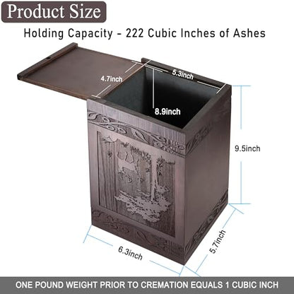 DGDCDV Cremation Urns for Human Ashes Male Female Large Up to 222 Lbs - size: Large Set 1