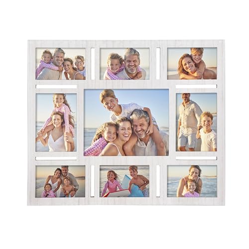 9-Opening White 5x7 Collage Picture Frame Wall Decor Multi-Size - color: White, size: 9 Opening-5X7