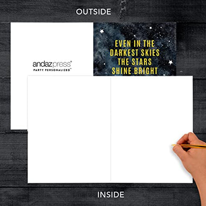 Andaz Press Jumbo Sympathy Card with Envelope, Sorry For Your Loss Card, Love Ones Are Always With Us, Premium Condolences Card with Big Blank Space to Send to Friends, Family, 8.5" x 11", 1-Pack - color: Always With Us