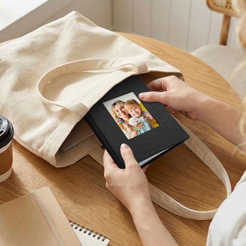 Vienrose 4x6 Mini Photo Album, 2 Pack, 52 Photos, Black - color: Black, size: 4x6 26 Pockets