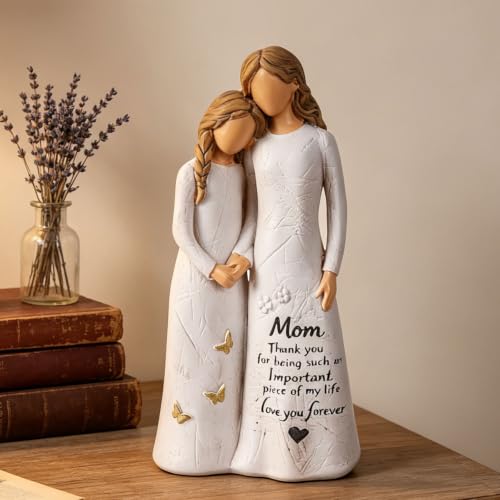Birthday Gift for Mom from Daughter, 5.5" Sentimental Gifts for Mom | Mother Daughter Embrace Hand-Painted Resin Figurine Moms Gift Ideas for Mothers Day, Birthday, Valentines Day, Christmas - style: Motherhood