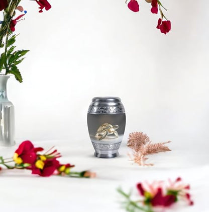 Fantasy Turtle Urn for Ashes Adult Male - Urn for Ashes for Women | Turtle Urn - Sea Turtle Urns for Human Ashes - Urns for Human Adult Man - 3" Small Urn 2/3 Tablespoon of Ashes - Keepsake Box - size: 3 inch (Set of 1)