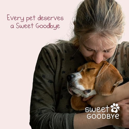 Sweet Goodbye Cocoon Pet Burial & Cremation Kit (Small, Lavender) | Premium Wool Pet Casket & Ceremony Kit for Cats & Dogs | Farewell Your Pet with Love - color: Lavender, size: Small