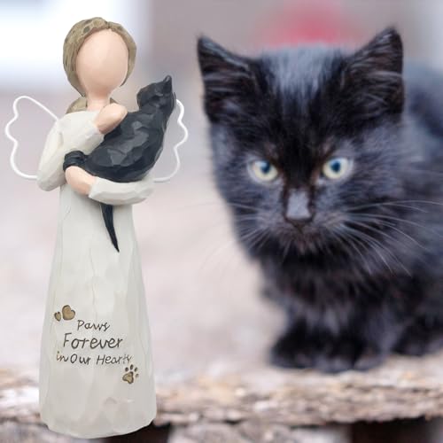Memorial Gift for Loss of Cat, Black - color: Black