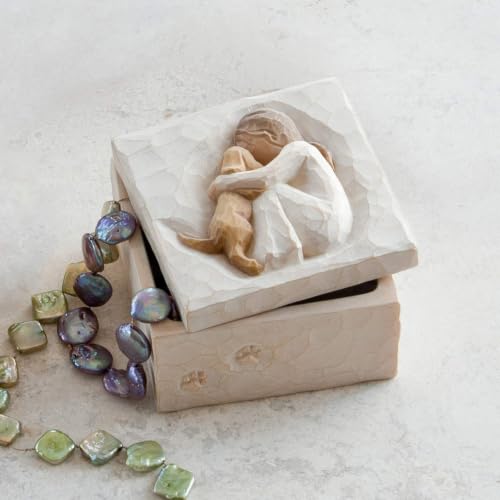 Willow Tree True Keepsake Box, Sculpted Hand-Painted Bas-Relief Box | Pet-Themed Figure, Holds Small Treasures, Hidden Message Inside, Cast from a Susan Lordi Original Carving, Fitted Gift Box - style: Antique