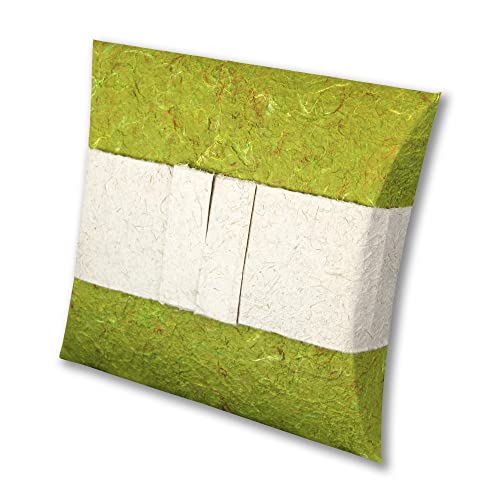 Journey Earthurn, Green, Mini 60 cu. Inch - Handcrafted from Sustainable, Biodegradable Paper for Water or Earth Burial.
