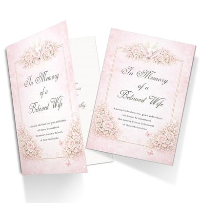 Loss of Wife Sympathy Card With Printed Verse Premium A5 Size UK Made