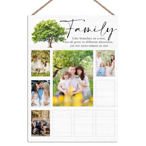 Family Tree Photo Board, Collage Photo Hanging Display Picture Board - color: Family Tree