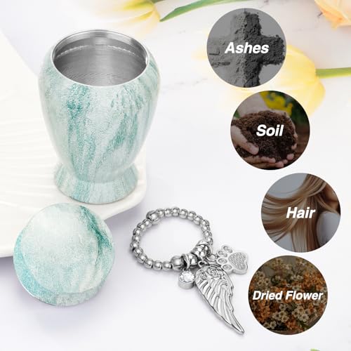 Customize Small Pet Urn for Dog Cat Ashes Keepsake Aluminium | Mini Urn for Ashes, Meaningful Memorial Keepsake Gift, Durable Aluminum Cremation Urn with Elegant Design - style: Grey Pet-Customize