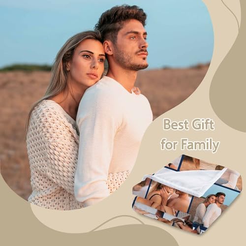 Photo Blanket with Text | Custom Blanket for Her | Personalized Blanket for Wife | Customize Blanket for Girlfriend Couple Boyfriend - color: Style 3