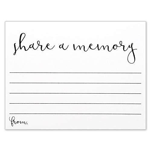 Share A Memory Cards For Celebration Of Life - Size 4.25 x 5.5 Inches - Pack Of 40