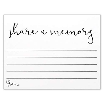 Share A Memory Cards For Celebration Of Life - Size 4.25 x 5.5 Inches - Pack Of 40
