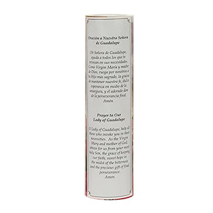 Virgin of Guadalupe Flameless LED Prayer Candle, Unique Religious Decoration, Gift Idea for Mothers Day, Birthday, or Any Holiday 8.2 Inches - style: Virgin of Guadalupe