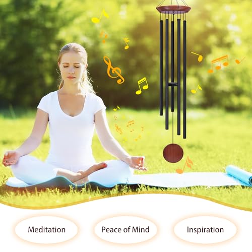 Toodour 60" Extra Large Memorial Wind Chimes for Outside - color: Brown