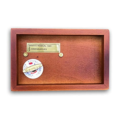 BinkeGG Wooden Hollow Out Wind up Music Box Jewelry Box with Sankyo Musical Mechanism Tune: Greensleeves - color: Hollow Out Jewelry Box, size: Greensleeves