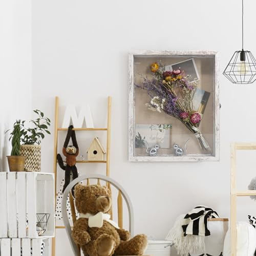 13x16 Wedding Bouquet Shadow Box Display Case,,White - color: White, size: 13*16