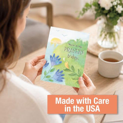 Current Faith Impressions Thinking of You Cards Religious with Envelopes - Assortment of 8 Greeting Cards, 4 Designs, Large 5" x 7" Christian Thinking of You Cards - style: Faith Impressions