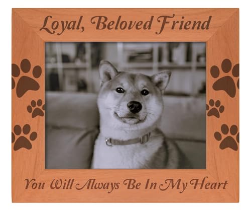 Gifts For All Pet Loss Loyal Beloved Friend Wood Frame - Landscape 8x10 - color: Friend, size: 8x10 Photo - Landscape