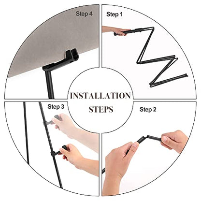 Easel Stand for Wedding Sign & Poster 63'' Easels for Display Portable Art Easel for Floor Adjustable Metal Easel Black 3 Pack - style: Black 3 Pack