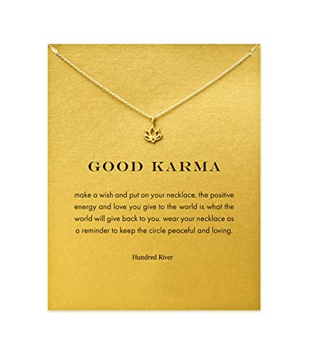 Baydurcan Friendship Anchor Butterfly Good Luck Elephant Necklace for Women - style: gold flower