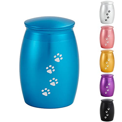 Small Pet Urns for Dog/Cats Ashes,Small Animal Urns for Ashes - color: Blue