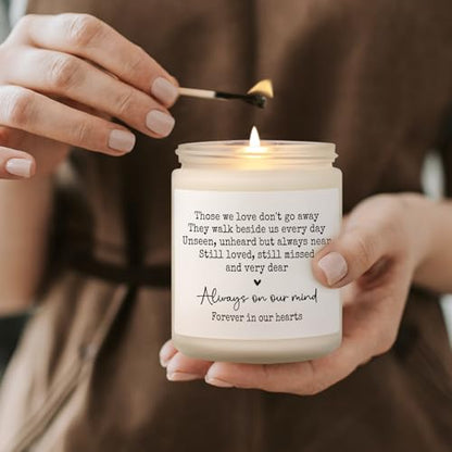 Shqiueos Sympathy Gifts for Loss of Loved One, Memorial Lavender Candle | Soy Wax 7oz, Bereavement, Thinking of You, Grief Gift, Funeral Comfort Condolence Remembrance Christmas Gift