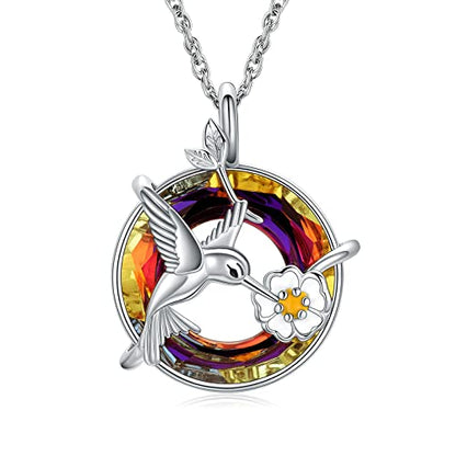 shajwo Hummingbird Urn Necklaces for Ashes - color: Valcano
